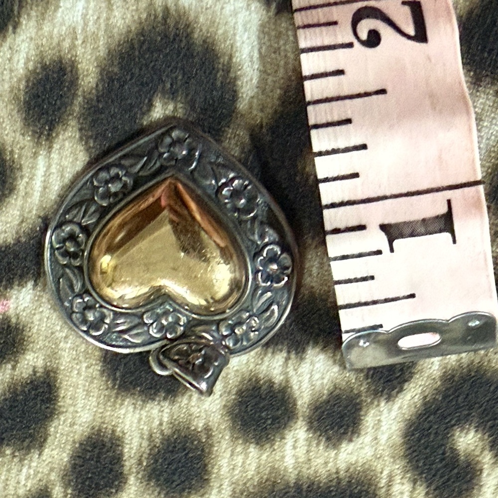James Avery Gold and Silver Heart Necklace